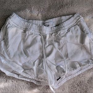White soft shorts